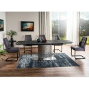 Стол обеденный SIGNAL MONCLER Ceramic Sahara Noir черный 160-240/90